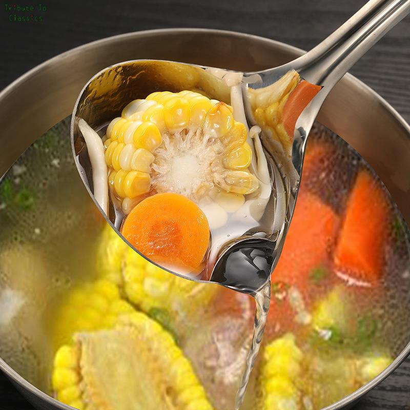 Stainless Steel Long Handle Fat Skimming Ladle by HitMyNeed