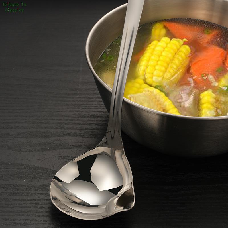 Stainless Steel Long Handle Fat Skimming Ladle by HitMyNeed