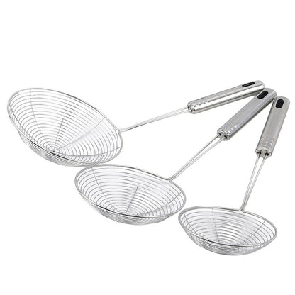 Stainless Steel Long Handle Frying Strainer 12cm by HitMyNeed