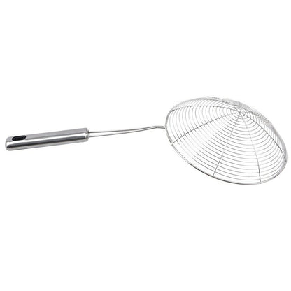 Stainless Steel Long Handle Frying Strainer 12cm by HitMyNeed