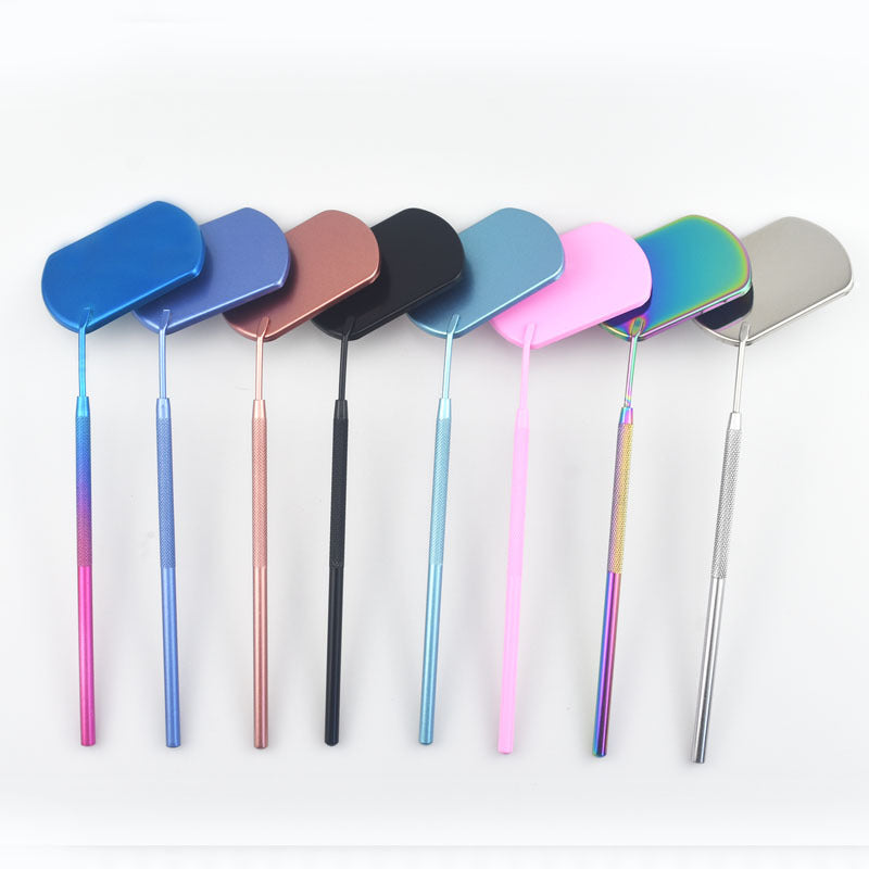 Stainless Steel Long Handle Lash Mirror by HitMyNeed