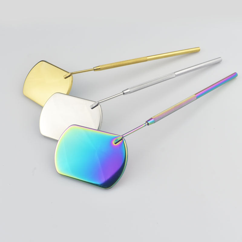 Stainless Steel Long Handle Lash Mirror by HitMyNeed