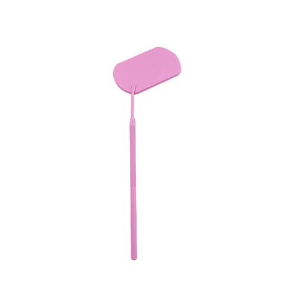 Stainless Steel Long Handle Lash Mirror pink by HitMyNeed