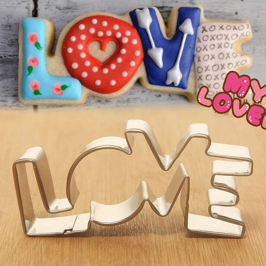 Stainless Steel Love Cookie Cutter Heart Shape by HitMyNeed