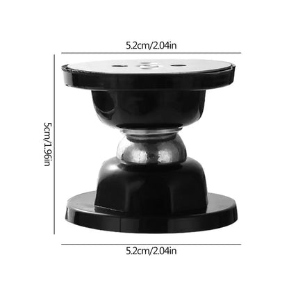 Stainless Steel Magnetic Door Stop with No-Drill Mount black by HitMyNeed