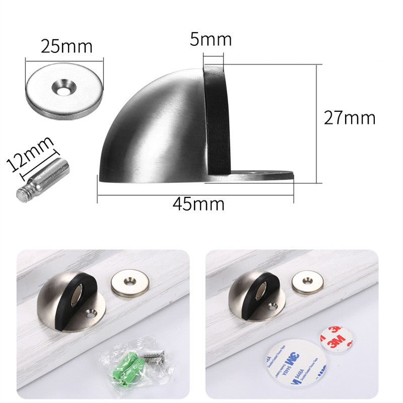 Stainless Steel Magnetic Door Stopper by HitMyNeed