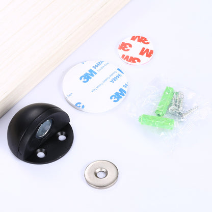 Stainless Steel Magnetic Door Stopper black by HitMyNeed