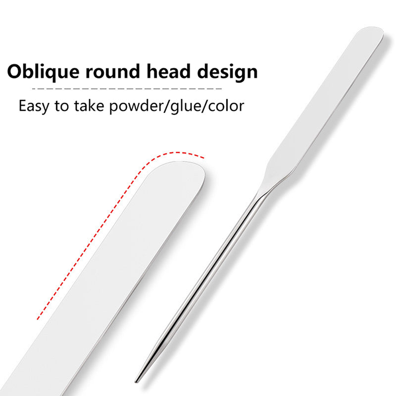 Stainless Steel Makeup Spatula with Leather Case by HitMyNeed