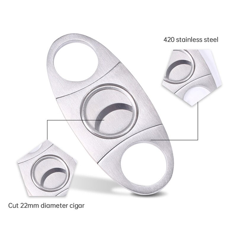 Stainless Steel Manual Cigar Cutter 22mm by HitMyNeed