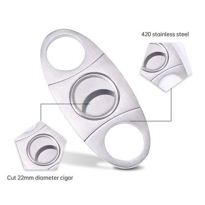 Stainless Steel Manual Cigar Cutter 22mm by HitMyNeed