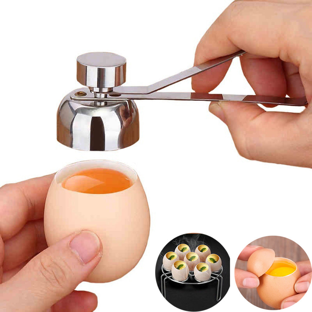 Stainless Steel Manual Egg Topper Tool by HitMyNeed