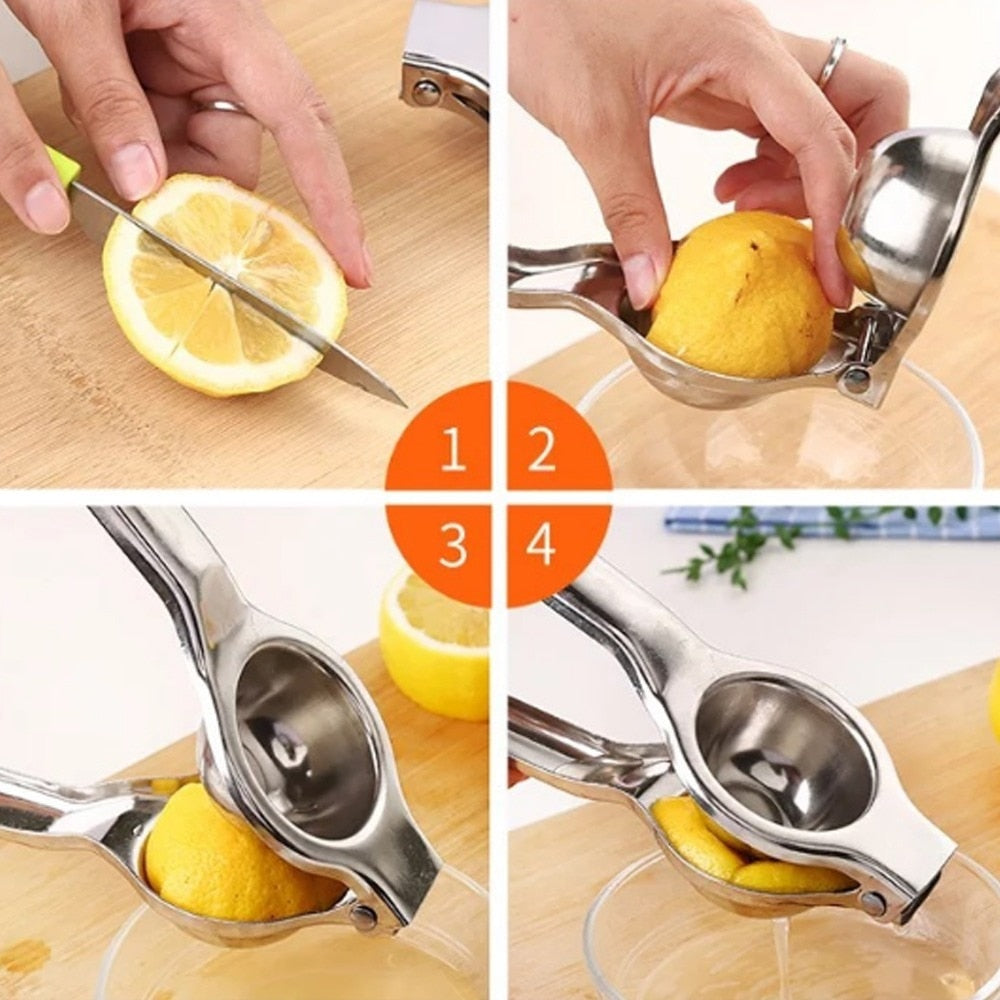 Stainless Steel Manual Handheld Kitchen Juicer by HitMyNeed
