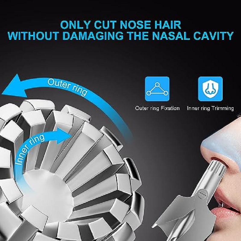 Stainless Steel Manual Nose Hair Trimmer for Men by HitMyNeed