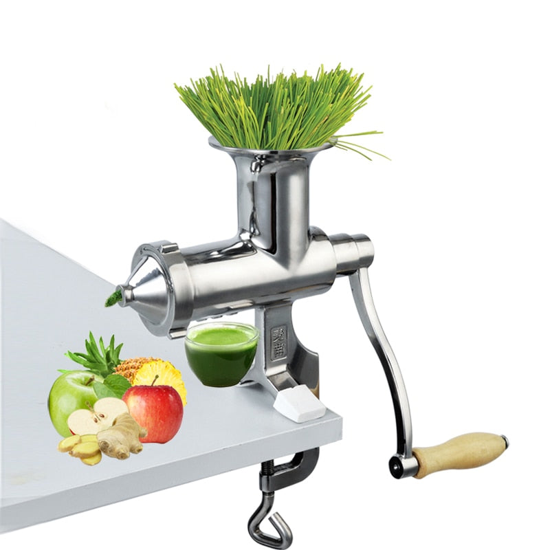 Stainless Steel Manual Wheatgrass Juicer by HitMyNeed