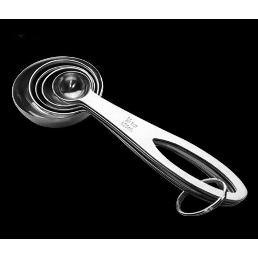 Stainless Steel Measuring Spoons Set (5 Pieces) by HitMyNeed