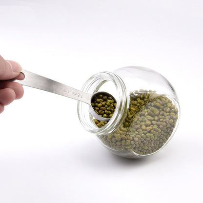Stainless Steel Measuring Spoons Set, 6 Piece by HitMyNeed