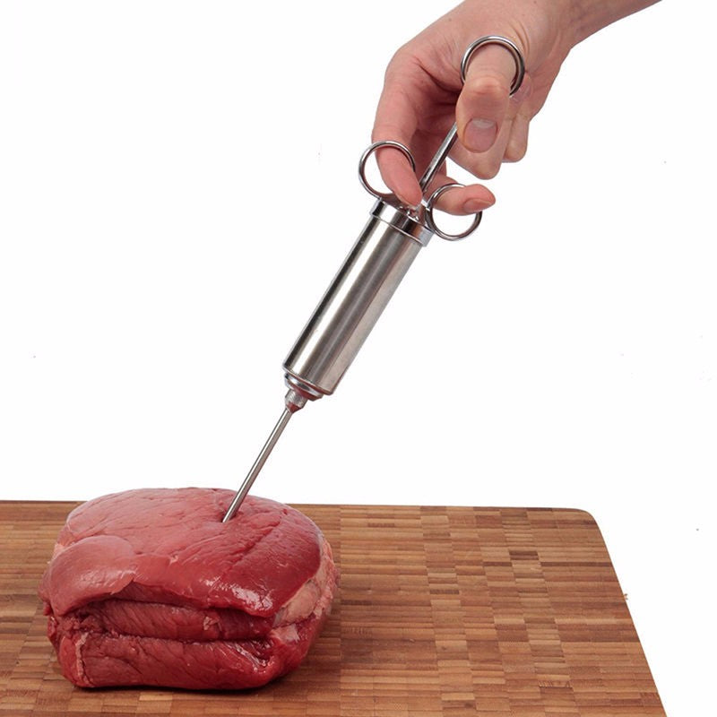 Stainless Steel Meat and Turkey Marinade Injector by HitMyNeed