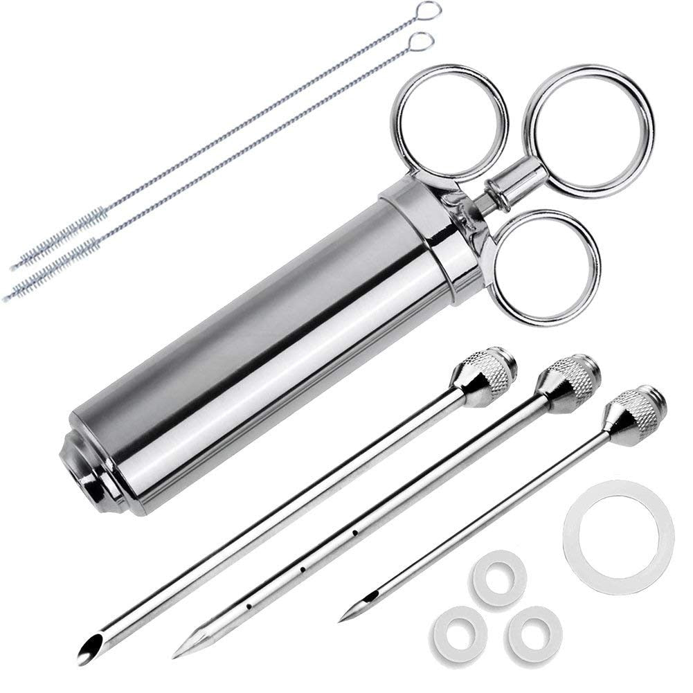 Stainless Steel Meat Marinade Injector Set 10pcs by HitMyNeed