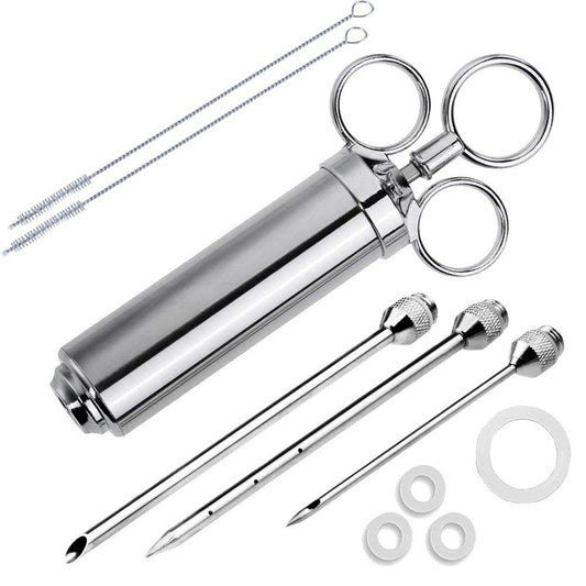 Stainless Steel Meat Marinade Injector Set 10pcs by HitMyNeed