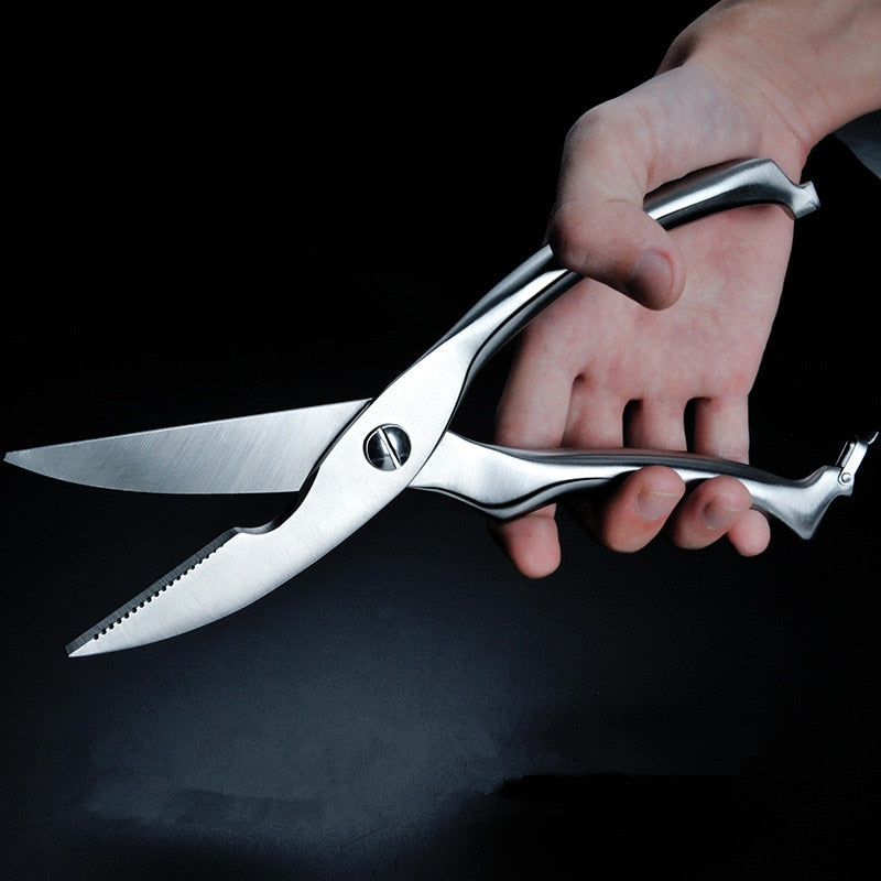 Stainless Steel Meat Scissors Kitchen Shears by HitMyNeed