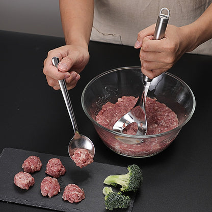 Stainless Steel Meatball Maker Spoon Tool by HitMyNeed