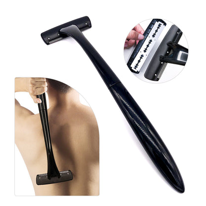 Stainless Steel Men's Back Shaver with 8 Blades by HitMyNeed
