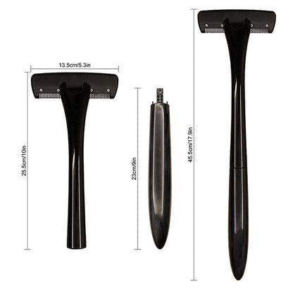 Stainless Steel Men's Back Shaver with 8 Blades by HitMyNeed