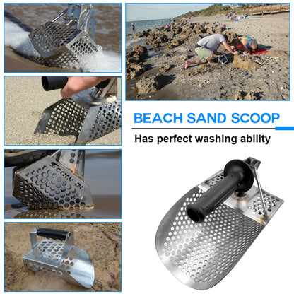 Stainless Steel Metal Detecting Sand Scoop by HitMyNeed