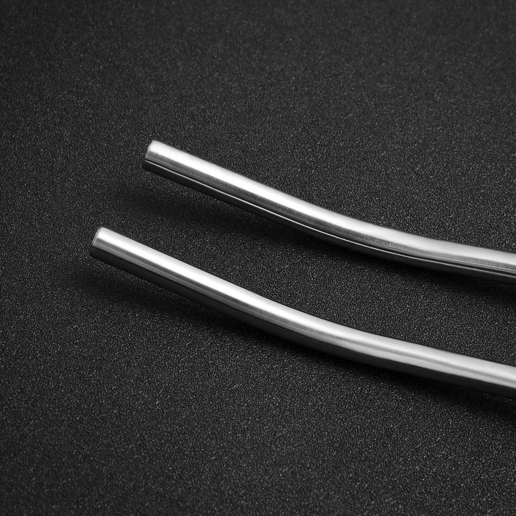 Stainless Steel Metal Spoon Straws Set (6pcs) by HitMyNeed
