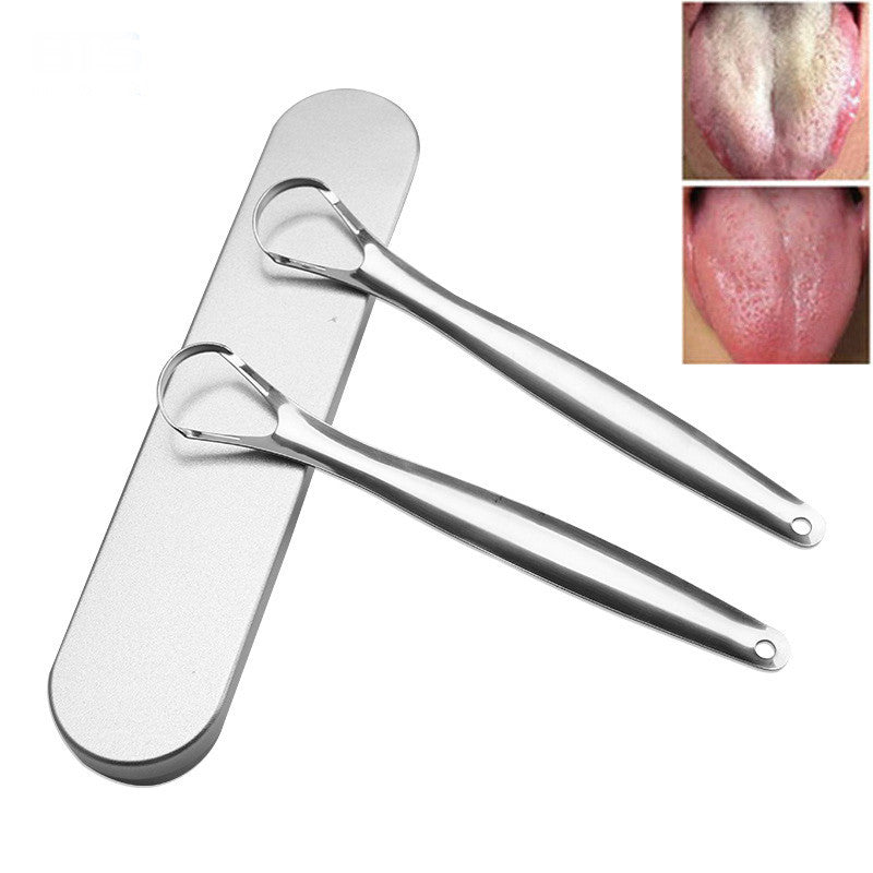 Stainless Steel Metal Tongue Scraper by HitMyNeed