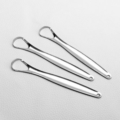 Stainless Steel Metal Tongue Scraper by HitMyNeed