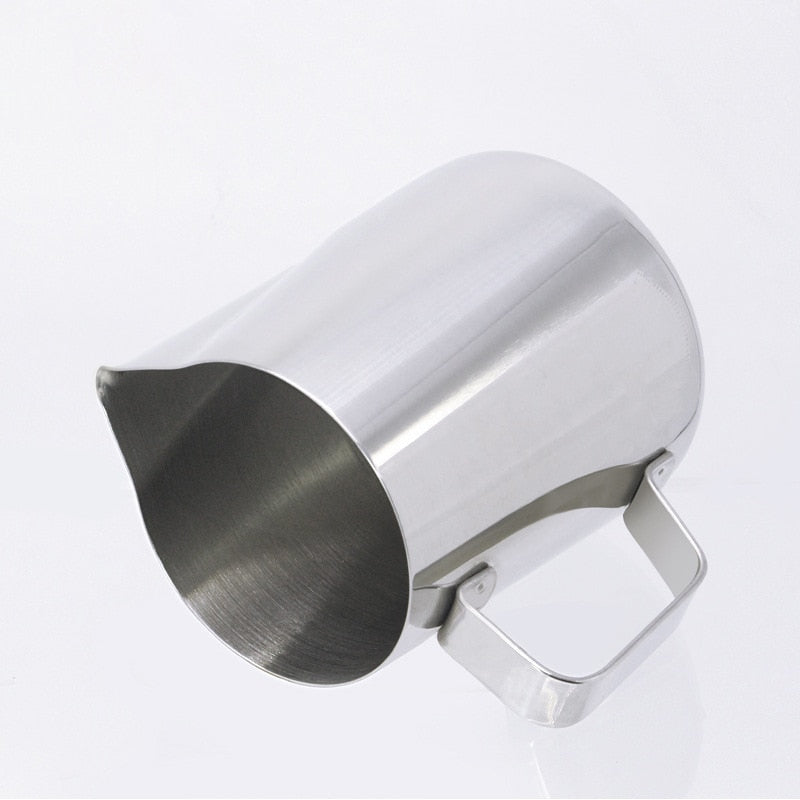 Stainless Steel Milk Pitcher with Built-In Thermometer by HitMyNeed