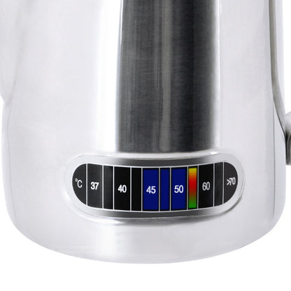 Stainless Steel Milk Pitcher with Built-In Thermometer by HitMyNeed