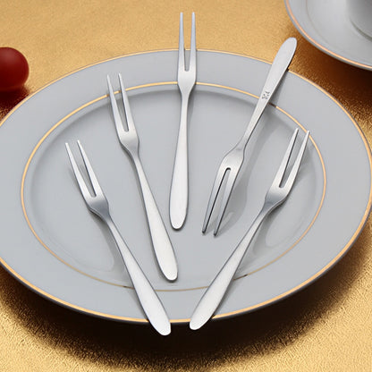 Stainless Steel Mini Appetizer Forks Set (10 Pcs) by HitMyNeed