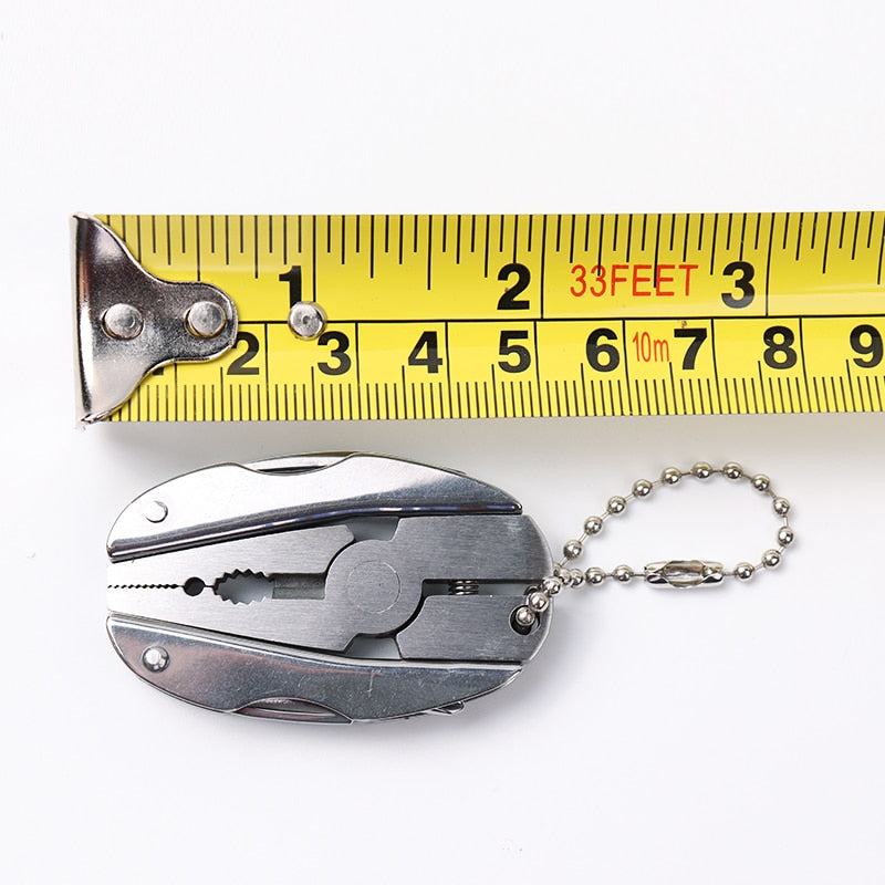 Stainless Steel Mini Multitool Pliers Pocket Knife by HitMyNeed
