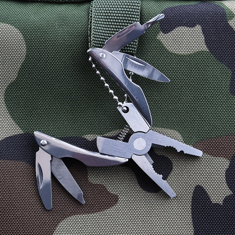 Stainless Steel Mini Multitool Pliers Pocket Knife by HitMyNeed