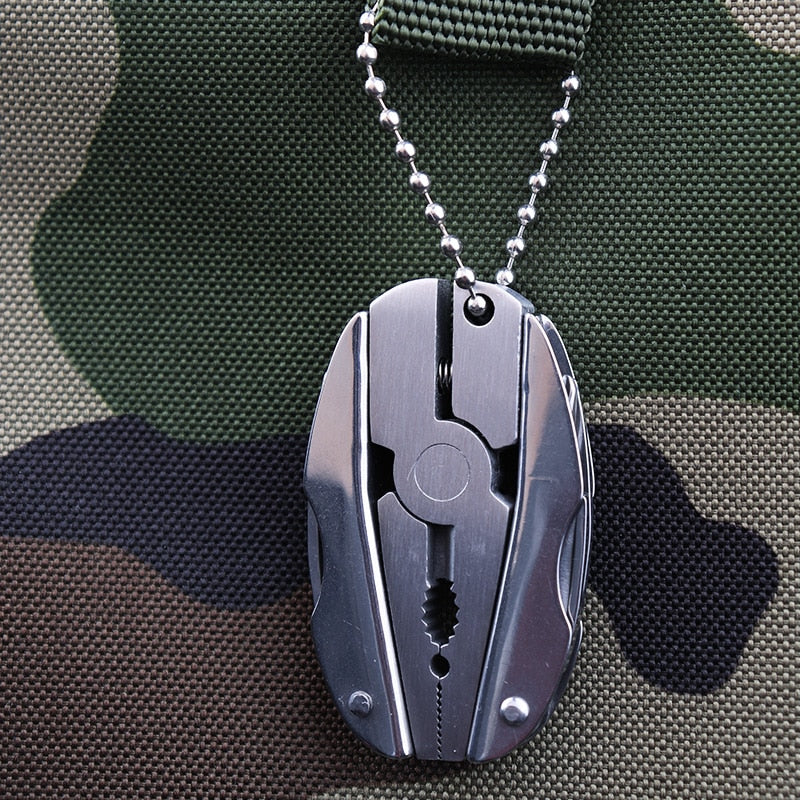Stainless Steel Mini Multitool Pliers Pocket Knife by HitMyNeed