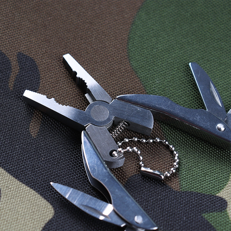 Stainless Steel Mini Multitool Pliers Pocket Knife by HitMyNeed