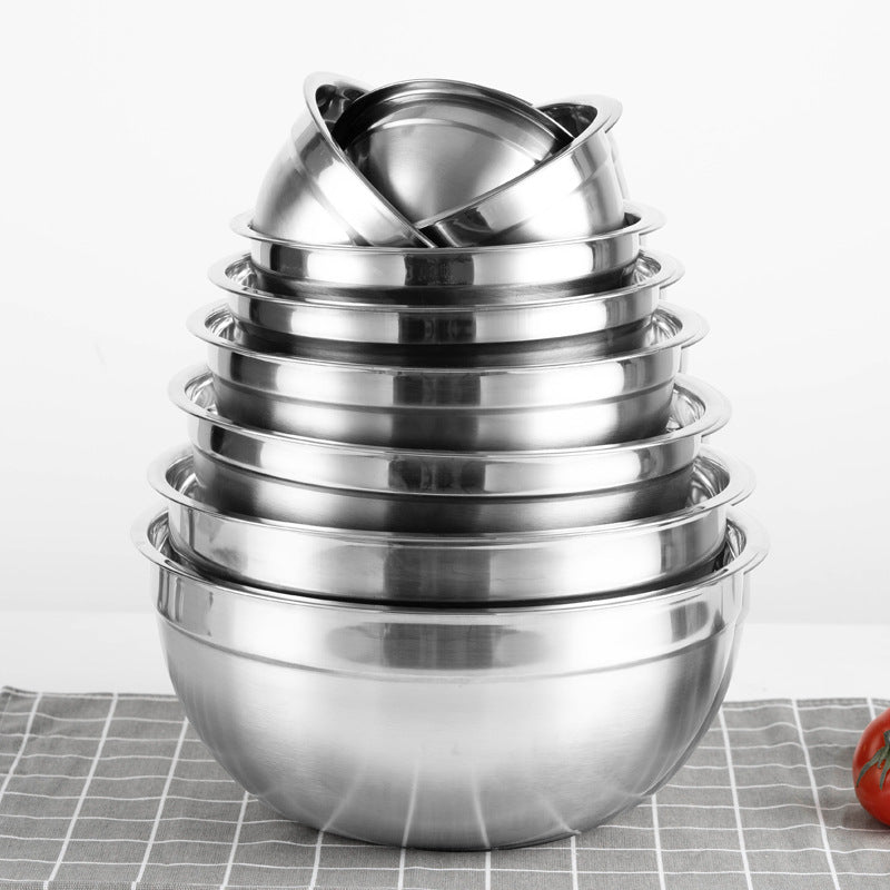 Stainless Steel Mixing Bowl Set, 6 Sizes by HitMyNeed