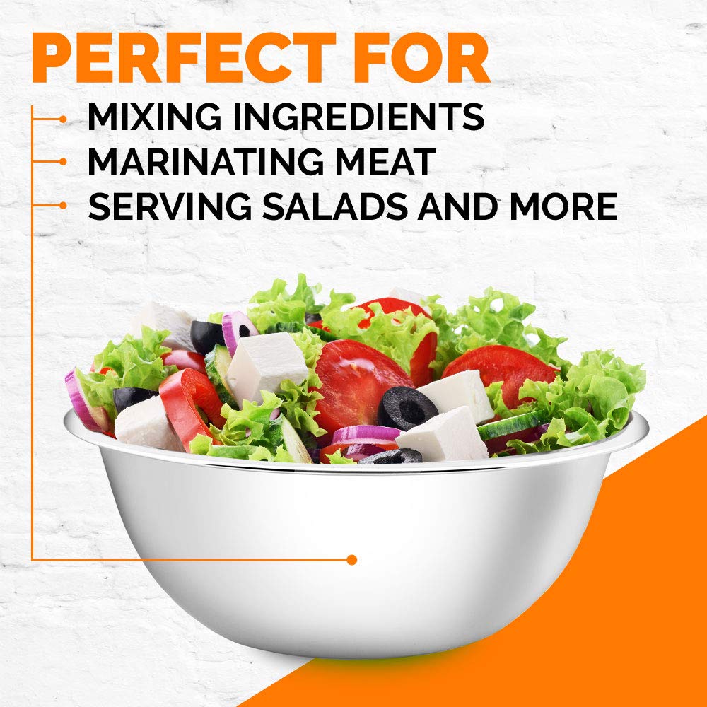 Stainless Steel Mixing Bowls Set, 6-Piece by HitMyNeed