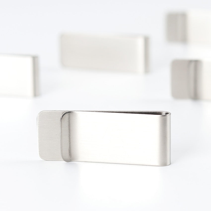 Stainless Steel Money Clip for Cash and Cards by HitMyNeed