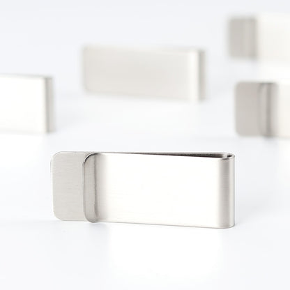 Stainless Steel Money Clip for Cash and Cards by HitMyNeed