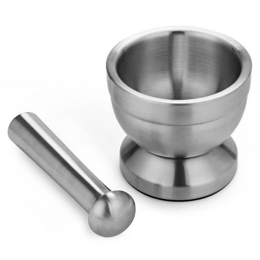 Stainless Steel Mortar and Pestle Set by HitMyNeed