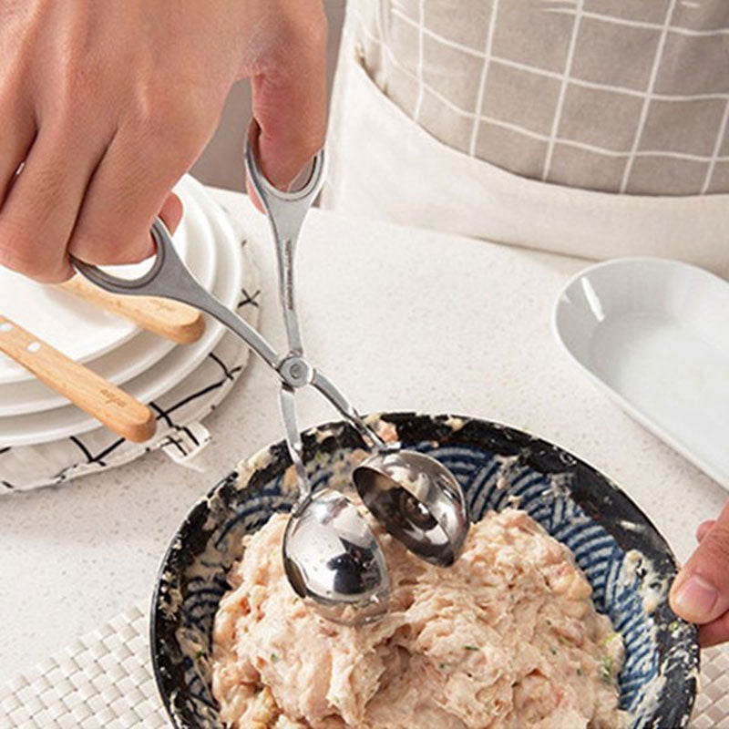 Stainless Steel Multi-Functional Meatball Maker Tong by HitMyNeed