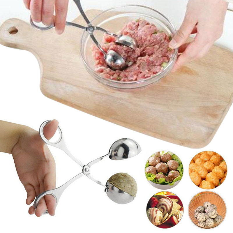 Stainless Steel Multi-Functional Meatball Maker Tong by HitMyNeed