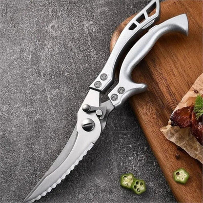 Stainless Steel Multifunction Kitchen Food Scissors by HitMyNeed
