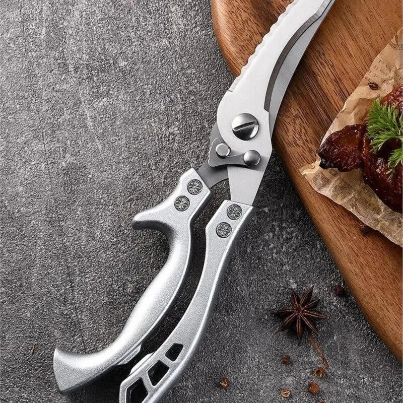 Stainless Steel Multifunction Kitchen Food Scissors by HitMyNeed