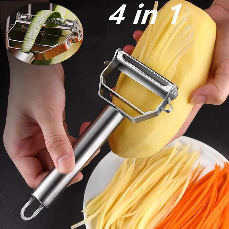 Stainless Steel Multifunction Vegetable & Fruit Peeler by HitMyNeed
