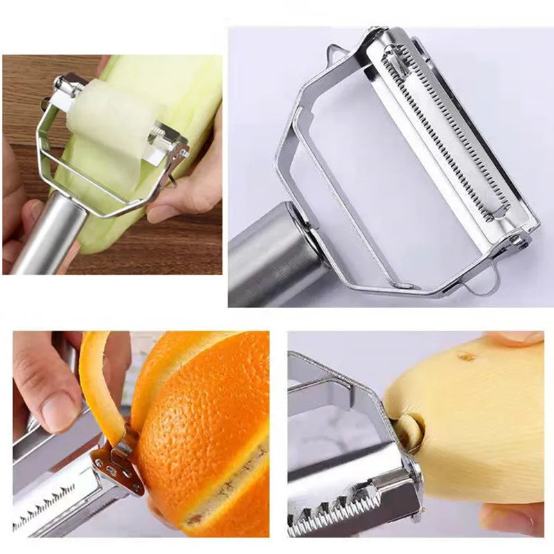Stainless Steel Multifunction Vegetable & Fruit Peeler by HitMyNeed