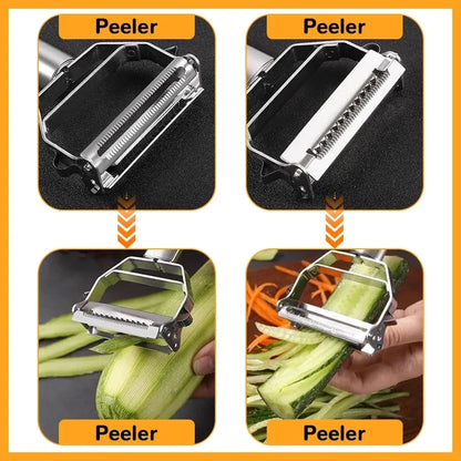 Stainless Steel Multifunction Vegetable & Fruit Peeler by HitMyNeed